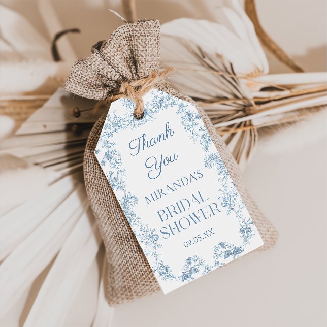 Étiquettes Cadeau de Fête de Mariage à Motifs Flor (Créateur téléchargé)