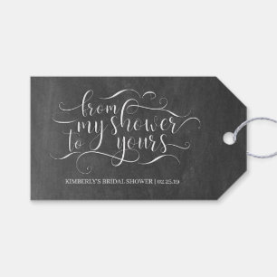 Étiquettes-cadeau De Ma Douche À La Vôtre - Fête des mariées