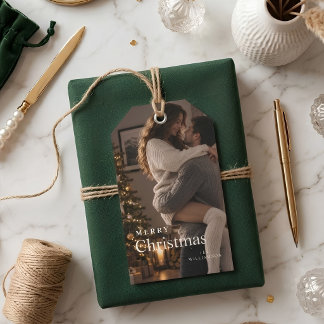 Étiquettes Cadeau de Noël | Photo de vacances mode