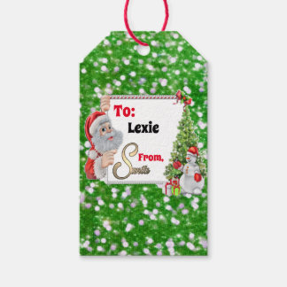 Étiquettes-cadeau De Père Noël