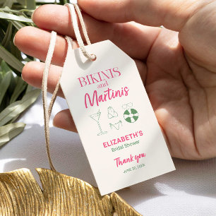 Étiquettes-cadeau Décoration de Baby Shower Mariage Bikinis et Marti