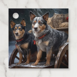 Étiquettes Cadeau Décoration de Noël australienne pour traîneau enne