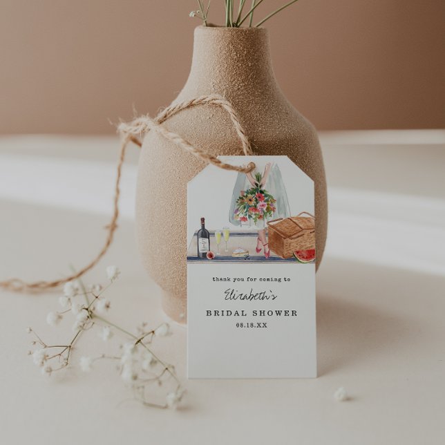 Étiquettes-cadeau Dégustation Élégante De Vins | Fête des mariées de (Créateur téléchargé)