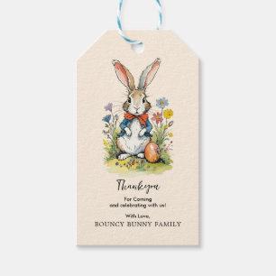 Étiquettes-cadeau Déjeuner de Pâques & Chasse aux œufs   Lapin Wildf