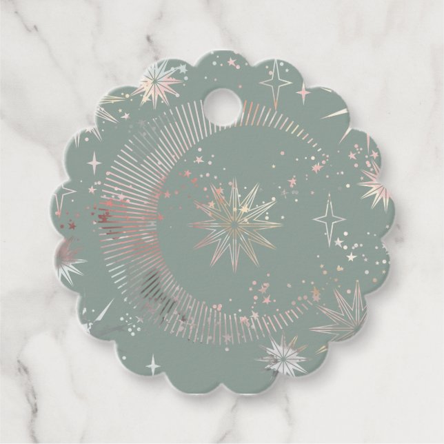 Étiquettes Cadeau Départ vert (Devant)