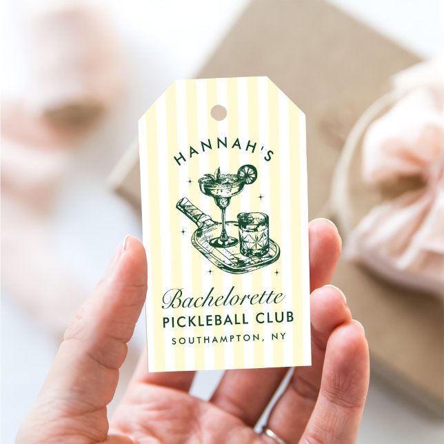 Étiquettes-cadeau Dernier balancement avant le week-end Pickleball B (Créateur téléchargé)