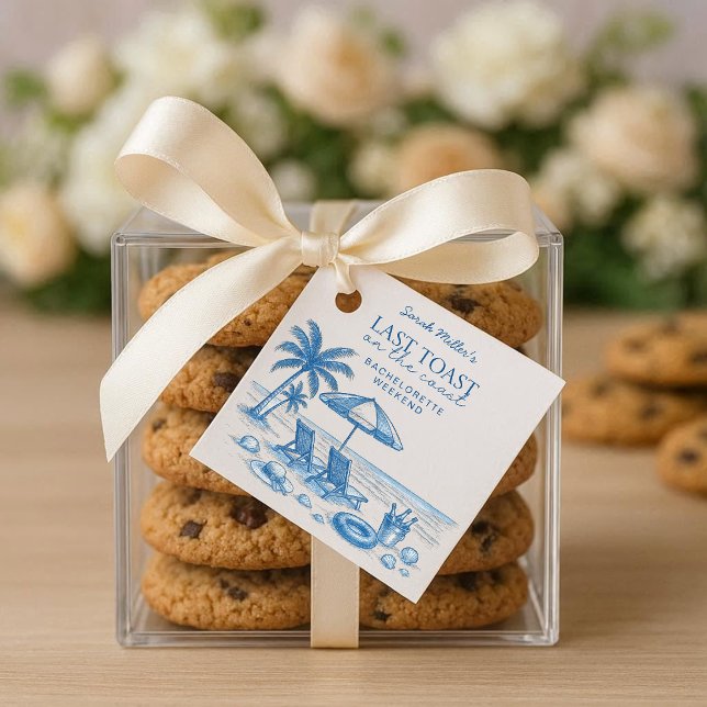 Étiquettes Cadeau Dernière Toast sur la fête de Bachelorette de la p (Créateur téléchargé)