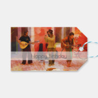 Des Musiciens De Rue Jouent Ensemble Joyeux Annive