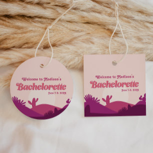 Étiquettes Cadeau Desert Sunset Bachelorette Palm Springs Favoriser
