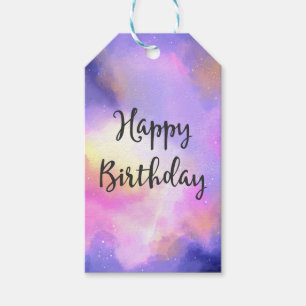 Étiquettes-cadeau Design cool d'aquarelle - Nuages surréalistes Anni