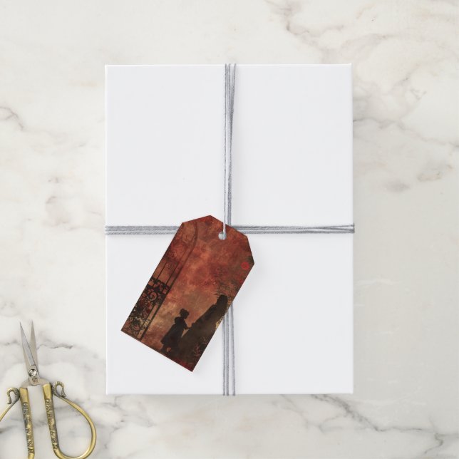 Étiquettes-cadeau Design de la série Mère Gothique #3 (Avec de la ficelle)