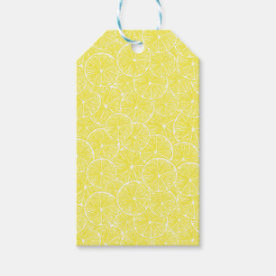Étiquettes-cadeau Design motif de tranches de citron