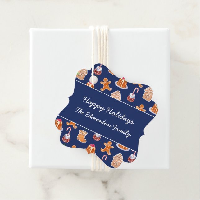 Étiquettes Cadeau Desserts de Noël (En situation)