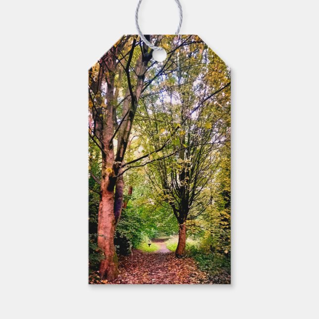 Étiquettes-cadeau Deux arbres (Devant)