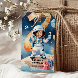 Étiquettes-cadeau Deux lune fête d'anniversaire 2