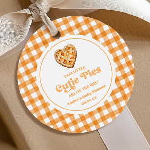 Étiquettes Cadeau Deux petites tartes adorables Jumeaux Rétro Baby S