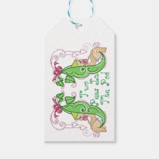 Étiquettes-cadeau Deux Pois Dans Un Balises Favoriser Pod