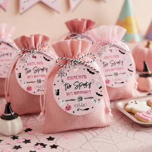 Étiquettes Cadeau Deux Spooky! Fête d'anniversaire Halloween 2 ans p