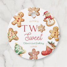 Deux Sweet Gingerbread Cookie 2ème Anniversaire