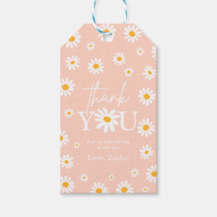 Étiquettes-cadeau Deux Wild 2e fête d'anniversaire Boho Retro Daisy