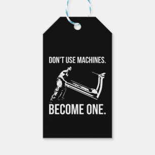 Étiquettes-cadeau Devenez Une Machine - Dessin, Homme Forte, Tapis
