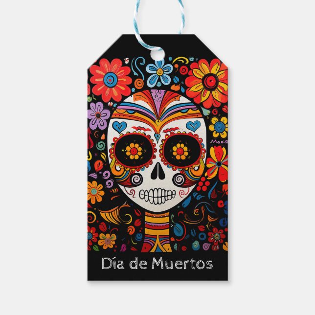 Étiquettes-cadeau 💀 Día de Muertos (Devant)