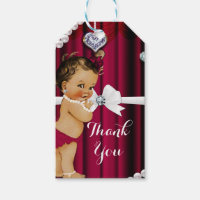 Diamants et baby shower rouge de cru de charme de