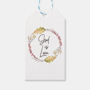 Étiquettes-cadeau Dieu est amour - spirituel et religieux