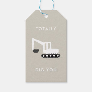 Étiquettes-cadeau Digger Construction Anniversaire Fête Favoriser Ta