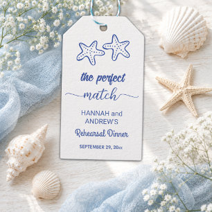 Étiquettes-cadeau Dîner de répétition pour le couple d'étoiles de me