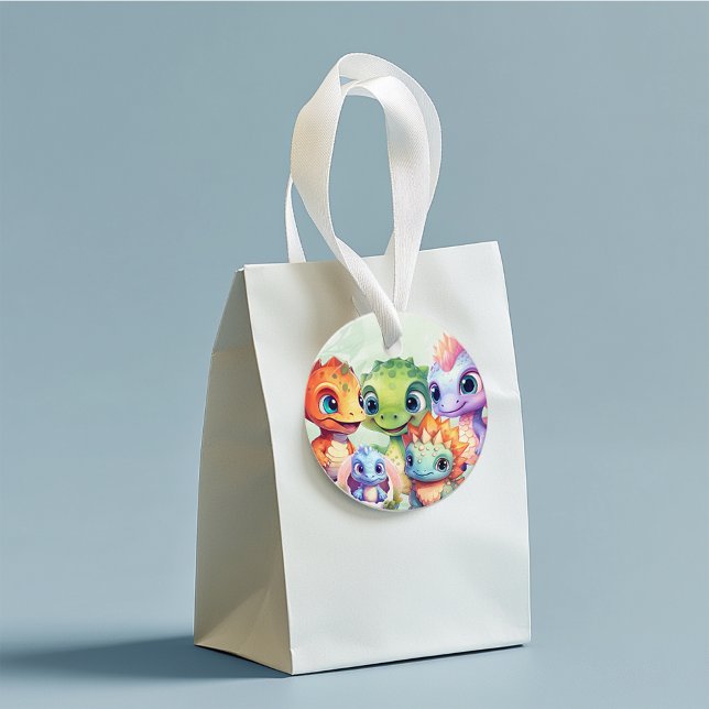 Étiquettes Cadeau Dino Roar Anniversaire Bash (Créateur téléchargé)