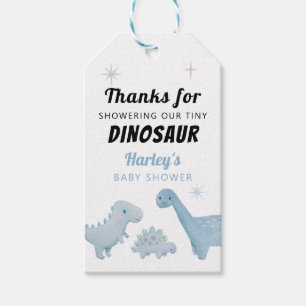 Étiquettes-cadeau Dinosaur Boy Baby shower Favoriser