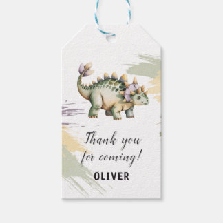 Étiquettes-cadeau Dinosaure Personnalisé Merci