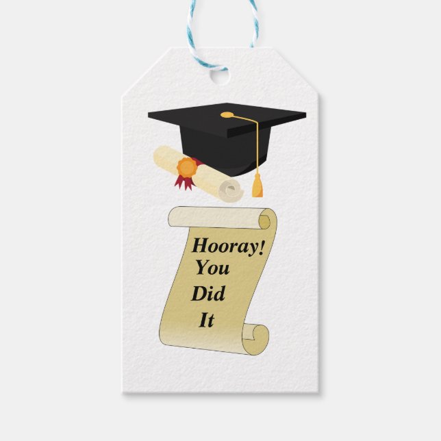 Étiquettes-cadeau Diplômation (Devant)