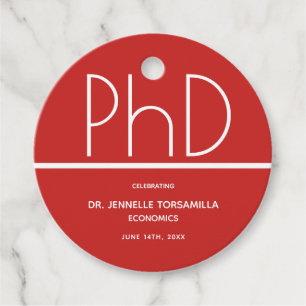 Étiquettes Cadeau Diplôme de doctorat Partie de graduation