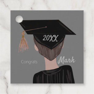 Étiquettes Cadeau Diplômé de la faculté de fin d'études secondaires