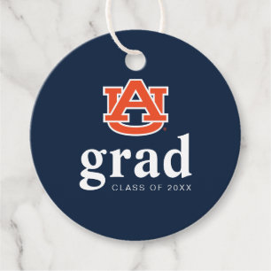 Étiquettes Cadeau Diplôme de l'Université d'Auburn - Auburn Tigers