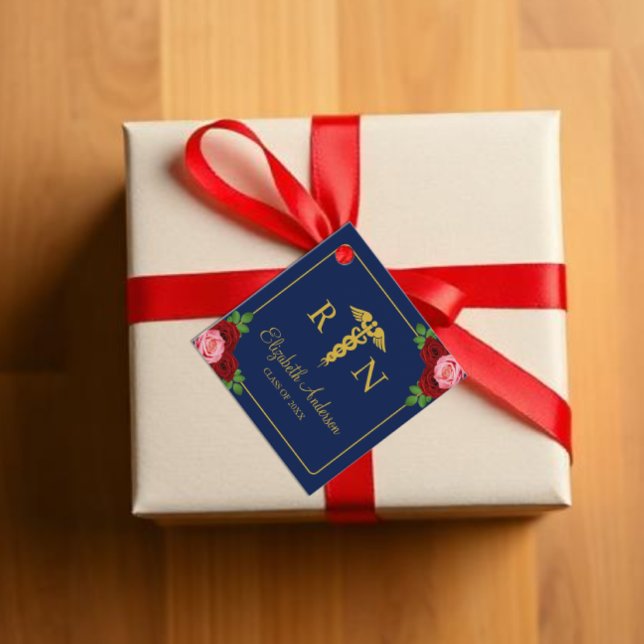 Étiquettes Cadeau Diplôme d'infirmière (Créateur téléchargé)