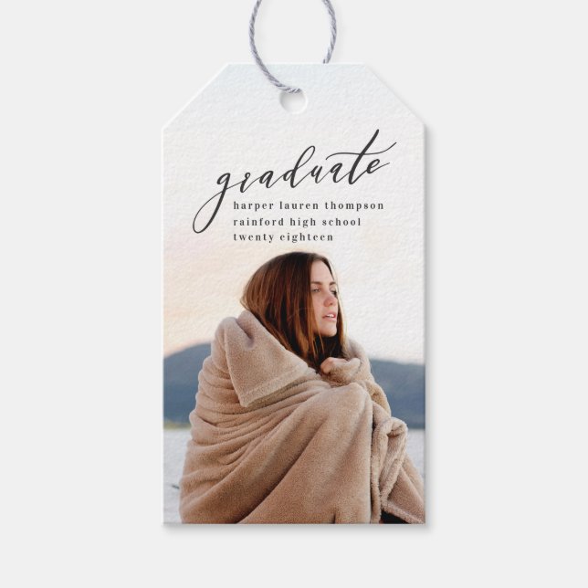 ÉTIQUETTES-CADEAU DIPLÔME MINIMAL (Devant)