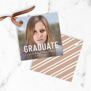Étiquettes Cadeau Diplômé simple en gras