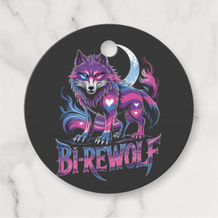 Étiquettes Cadeau Dire Wolf Birewolf Bisexual LGBT