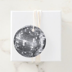 Étiquettes Cadeau Disco Ball Noël Amusement et Amour