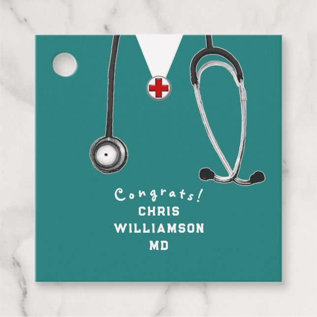 Étiquettes Cadeau Docteur Médicale (Devant)