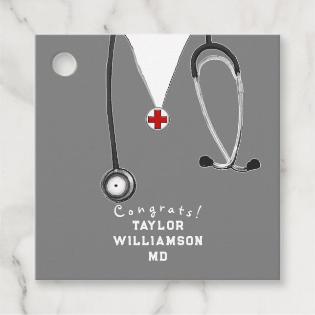 Étiquettes Cadeau Docteur Médicale (Devant)