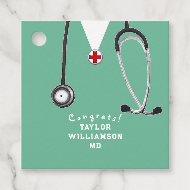 Étiquettes Cadeau Docteur Médicale (Devant)