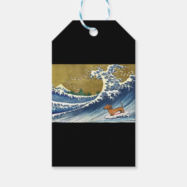 Étiquettes-cadeau Don de chien | Dachshund - Wiener Amoureux des chi (Devant)