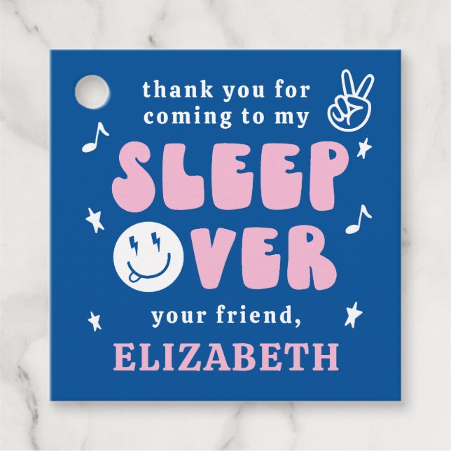 Étiquettes Cadeau Dormir avant l'anniversaire (Devant)