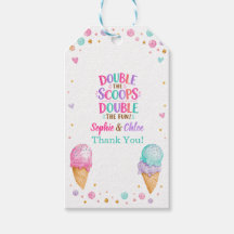 Double gaufres de glace pour anniversaire conjoint