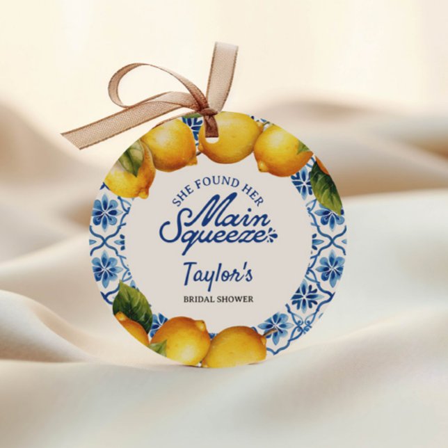 Étiquettes Cadeau Douce Fête de Mariage Été Citron (Créateur téléchargé)