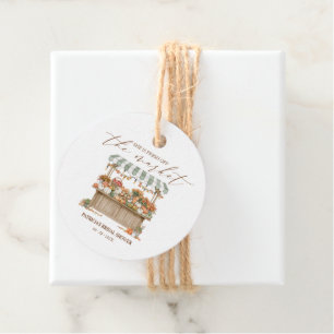 Étiquettes Cadeau Douce Mariée d'Automne : Invitation à la Fête de F